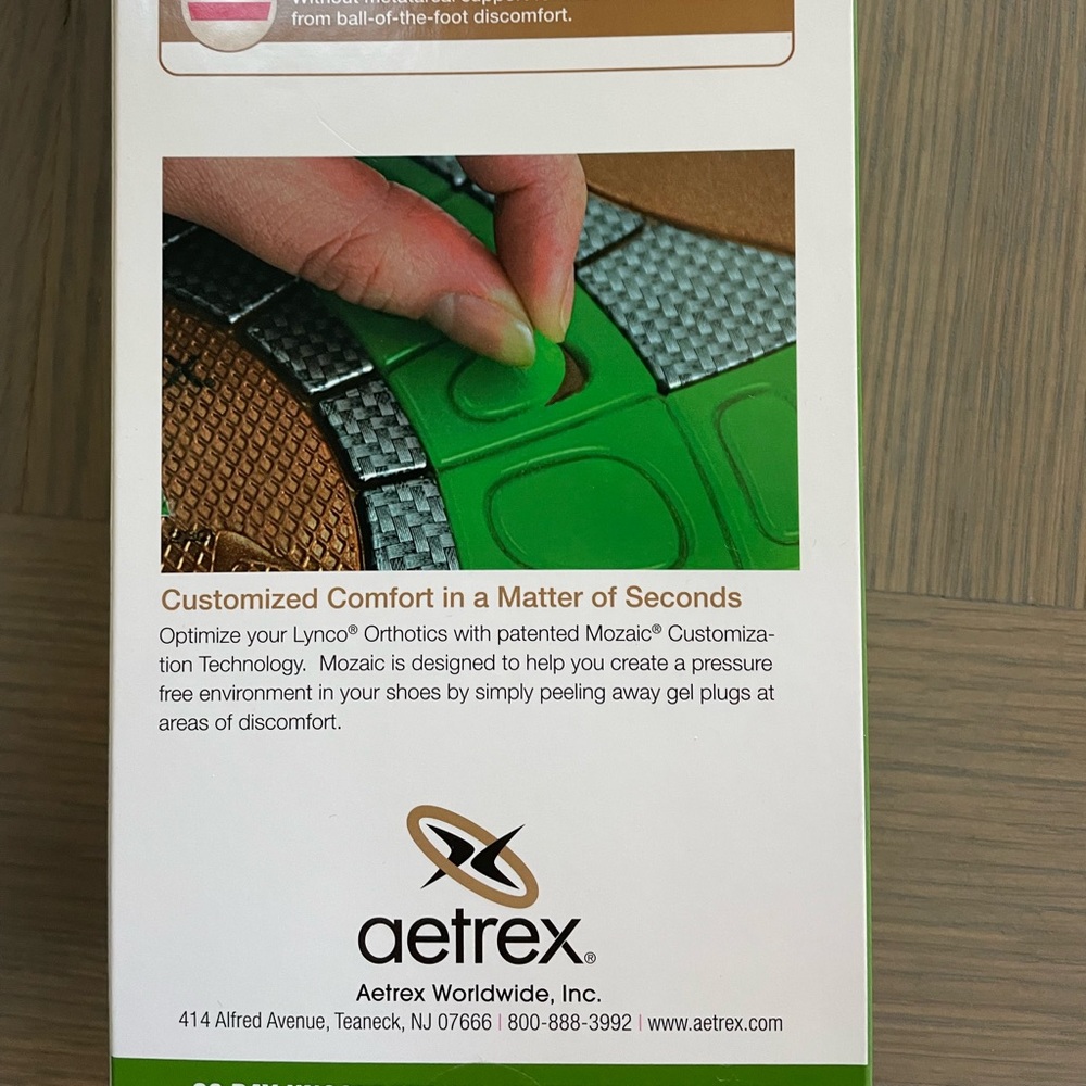 Aetrex Lynco Customizable Orthotics for Men **BRAND NEW** - Picture 7 of 7